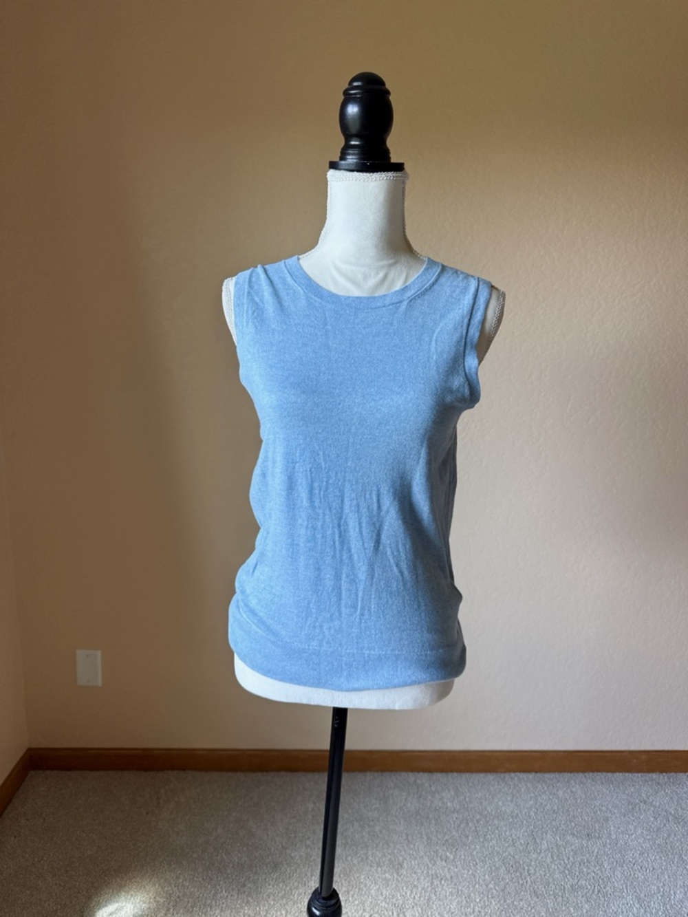 J. Crew Light Blue Knit Tank Size S